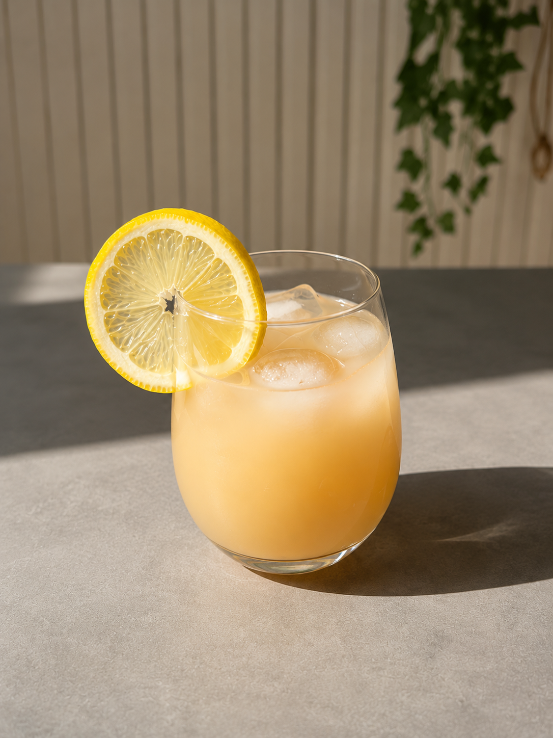 Creamy chamomile iced tea