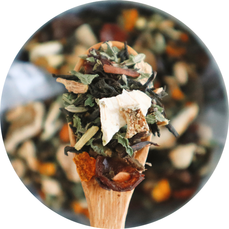 Ocean Breeze – Tropical Fruit & Coconut Herbal Tea (Hot or Iced)